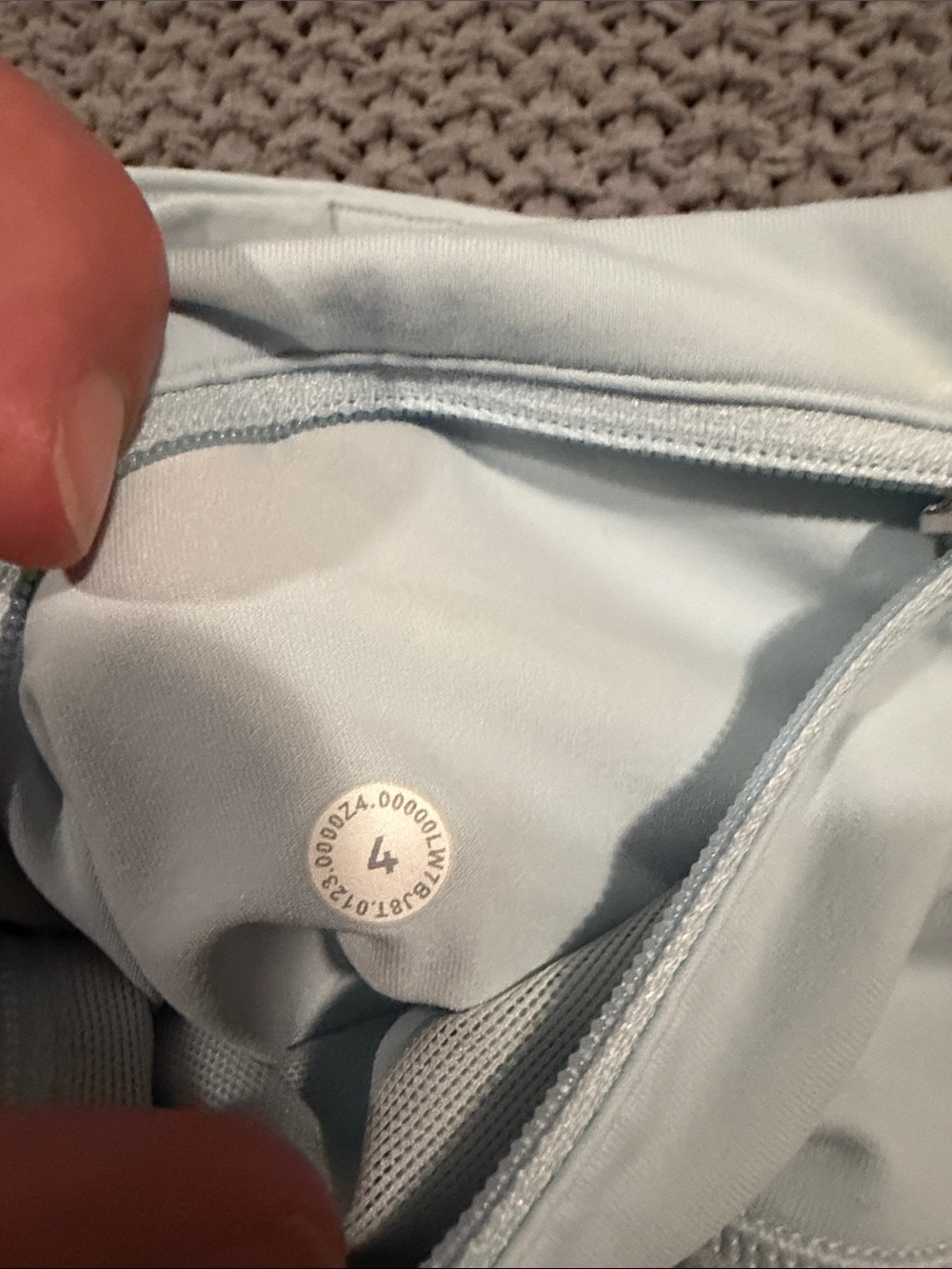 lululemon athletica light blue 4” Speed Up Run/Training Shorts - Picture 3 of 4